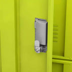 vidaXL Armoire de Vestiaire en Acier à 9 Casiers - Gris et Vert, 89,9 x 45 x 92,5 cm, Organisateur de Rangement Sécurisé pour Écoles, Bureaux et Maisons