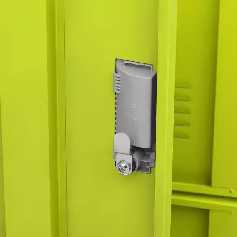 vidaXL Armoire de Vestiaire en Acier à 9 Casiers - Gris et Vert, 89,9 x 45 x 92,5 cm, Organisateur de Rangement Sécurisé pour Écoles, Bureaux et Maisons