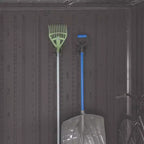 Suncast Lot de 2 crochets muraux de rangement pour outils, système de rangement extérieur pour garage, placard, abri de jardin ou nettoyage, noir
