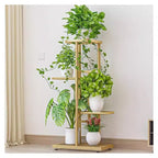 TROPOW Support de plantes en métal à 4 niveaux - Étagère à fleurs pour l'intérieur et l'extérieur - Support de plantes d'intérieur et balcon