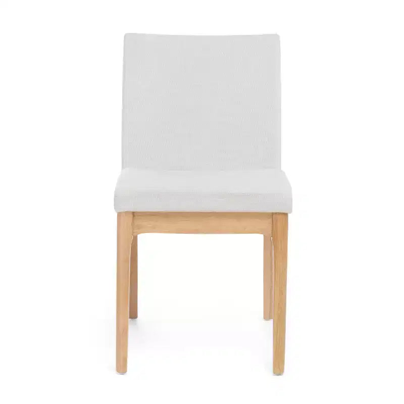 GDFStudio Hampton Chaises de salle à manger sans accoudoirs en tissu de style Mid-Century (Lot de 2)