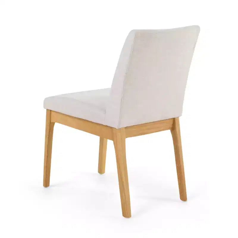 GDFStudio Hampton Chaises de salle à manger sans accoudoirs en tissu de style Mid-Century (Lot de 2)