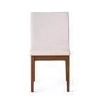 GDFStudio Hampton Chaises de salle à manger sans accoudoirs en tissu de style Mid-Century (Lot de 2)