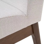 GDFStudio Hampton Chaises de salle à manger sans accoudoirs en tissu de style Mid-Century (Lot de 2)