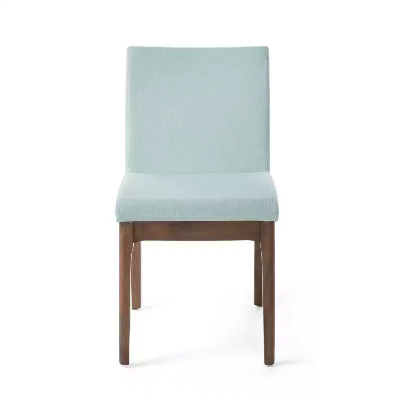 GDFStudio Hampton Chaises de salle à manger sans accoudoirs en tissu de style Mid-Century (Lot de 2)