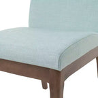 GDFStudio Hampton Chaises de salle à manger sans accoudoirs en tissu de style Mid-Century (Lot de 2)