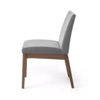 GDFStudio Hampton Chaises de salle à manger sans accoudoirs en tissu de style Mid-Century (Lot de 2)