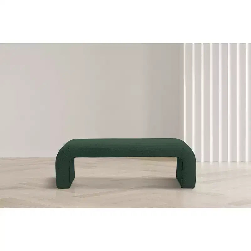 Meridian Furniture, Banc Niagara en tissu Boucle