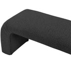 Meridian Furniture, Banc Niagara en tissu Boucle