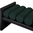 Meridian Furniture, Banc Waverly en tissu bouclé
