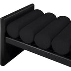 Meridian Furniture, Banc Waverly en tissu bouclé