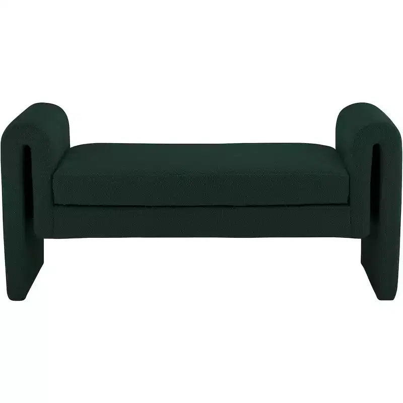 Meridian Furniture, Banc en tissu bouclé Stylus