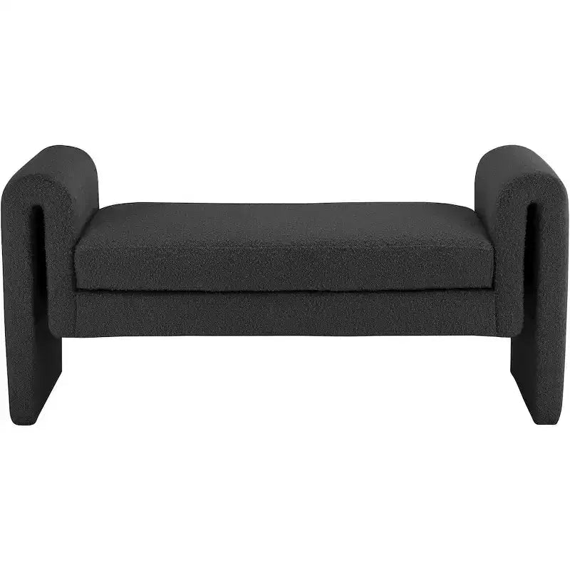 Meridian Furniture, Banc en tissu bouclé Stylus