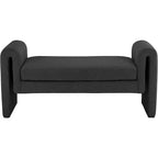 Meridian Furniture, Banc en tissu bouclé Stylus
