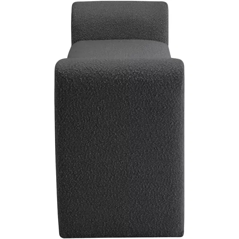 Meridian Furniture, Banc en tissu bouclé Stylus