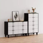 Acekool Commode à 5 tiroirs, commode moderne à motif vintage, tiroirs de rangement profonds pour chambre à coucher, salon, entrée