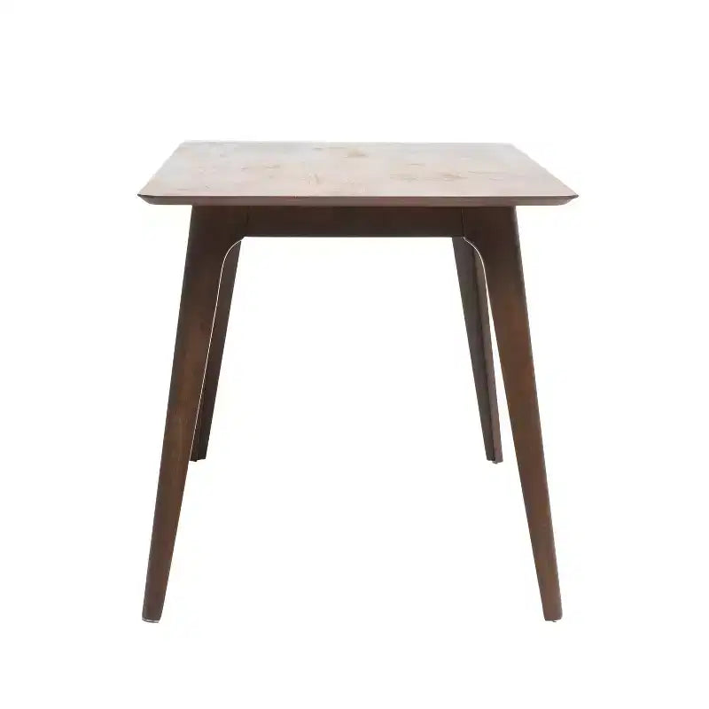 Table à manger rectangulaire GDFStudio Keiko en bois de style moderne du milieu du siècle avec pieds évasés