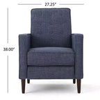 GDFStudio Mason Fauteuils inclinables capitonnés à dossier basculant de style moderne du milieu du siècle