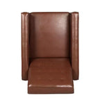 GDFStudio Mason Fauteuils inclinables capitonnés à dossier basculant de style moderne du milieu du siècle