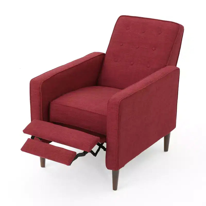 GDFStudio Mason Fauteuils inclinables capitonnés à dossier basculant de style moderne du milieu du siècle