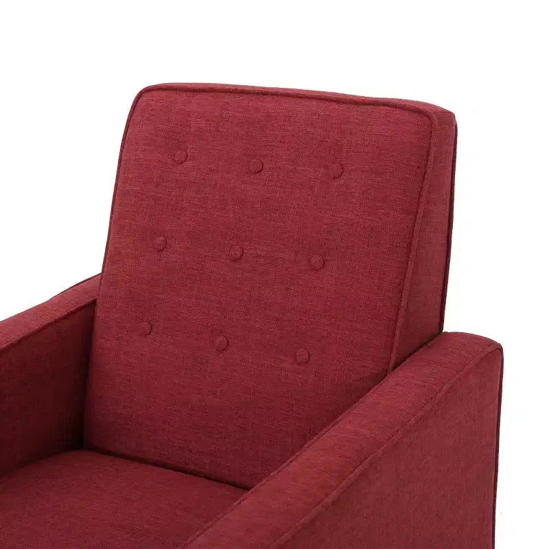 GDFStudio Mason Fauteuils inclinables capitonnés à dossier basculant de style moderne du milieu du siècle