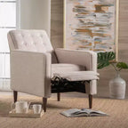GDFStudio Mason Fauteuils inclinables capitonnés à dossier basculant de style moderne du milieu du siècle
