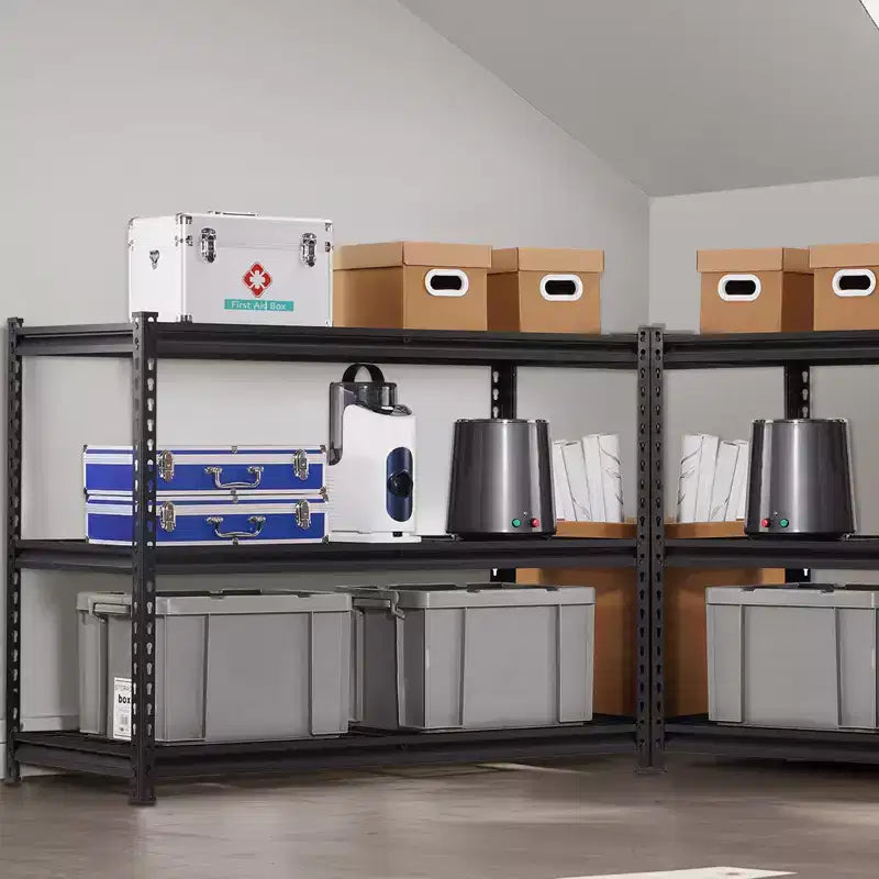 Étagères de Rangement VEVOR, 1360 kg, Étagères de Garage Robustes à 5 Niveaux, Étagères Métalliques Réglables 50,8 P x 121,9 L x 182,9 H, Noires