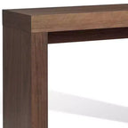 HomeRoots Table console en blocs de bois marron 47