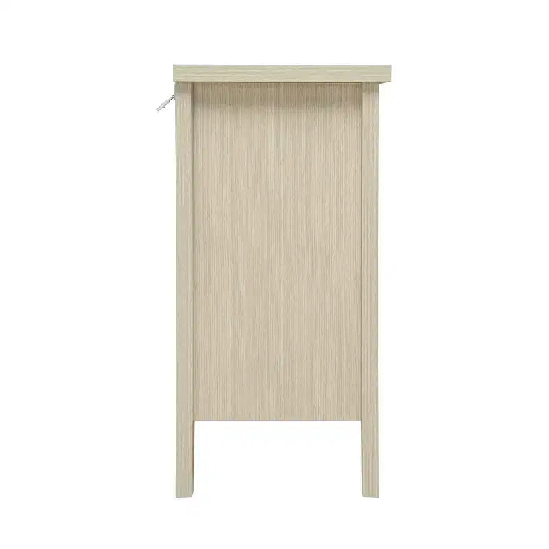 Meuble en bois GDFStudio Mona moderne de 80 cm en corde tressée avec 3 tiroirs