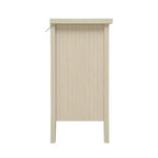 Meuble en bois GDFStudio Mona moderne de 80 cm en corde tressée avec 3 tiroirs