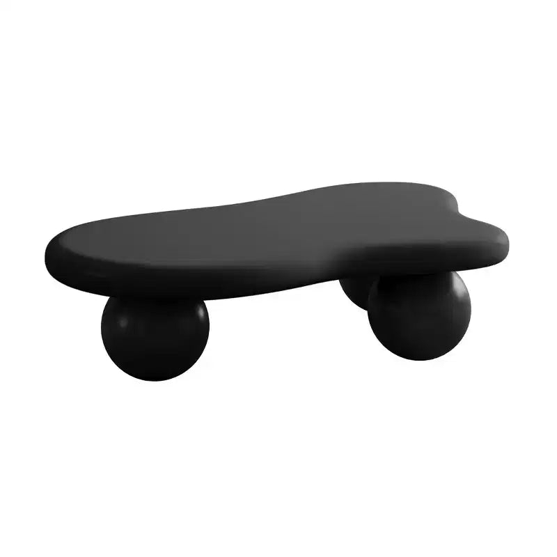 Table basse en forme de nuage de 47 po avec 3 pieds sphériques pour le salon