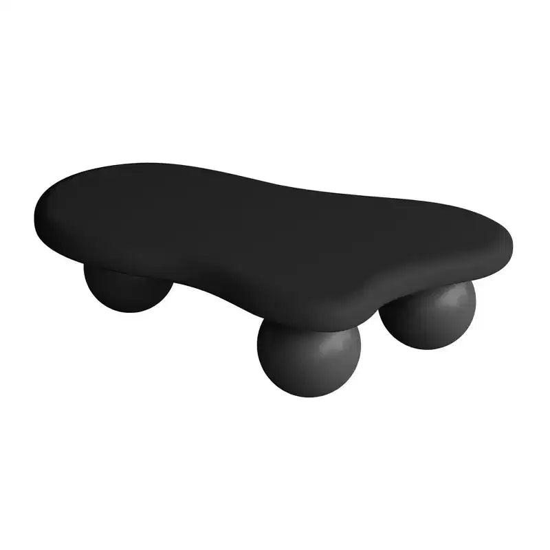 Table basse en forme de nuage de 47 po avec 3 pieds sphériques pour le salon