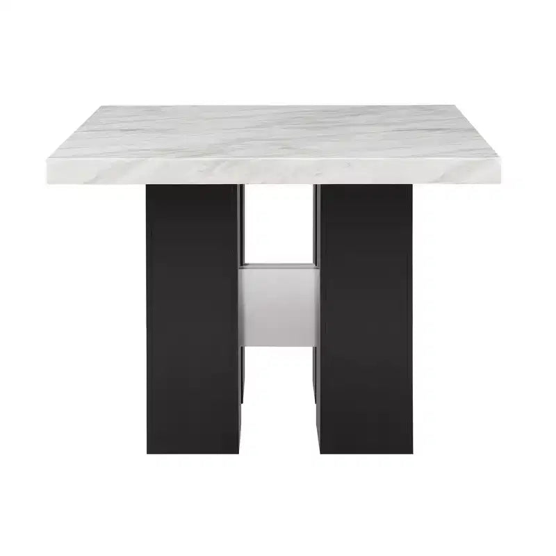 Table à manger Okak en bois massif, table de cuisine carrée de 48 pouces pour salle à manger, salon, appartement, restaurant