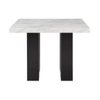 Table à manger Okak en bois massif, table de cuisine carrée de 48 pouces pour salle à manger, salon, appartement, restaurant