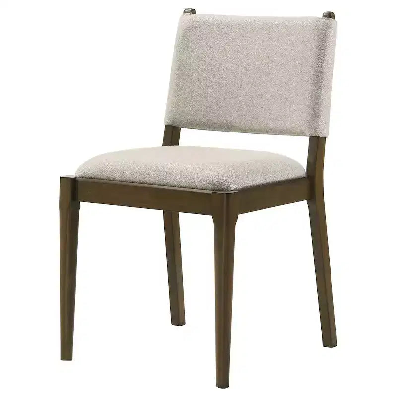 Coaster, Chaise de salle à manger latérale rembourrée Ottawa, marron (lot de 2)
