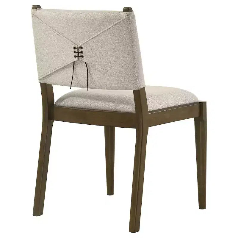 Coaster, Chaise de salle à manger latérale rembourrée Ottawa, marron (lot de 2)