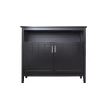 Buffet de cuisine Okak avec rangement, enfilade de cuisine avec 1 étagère ouverte et 1 étagère réglable, table console d'appoint pour salon/salle à manger
