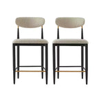 Christopher Knight Home Eloin Tabourets de comptoir sans accoudoirs rembourrés modernes (lot de 2)