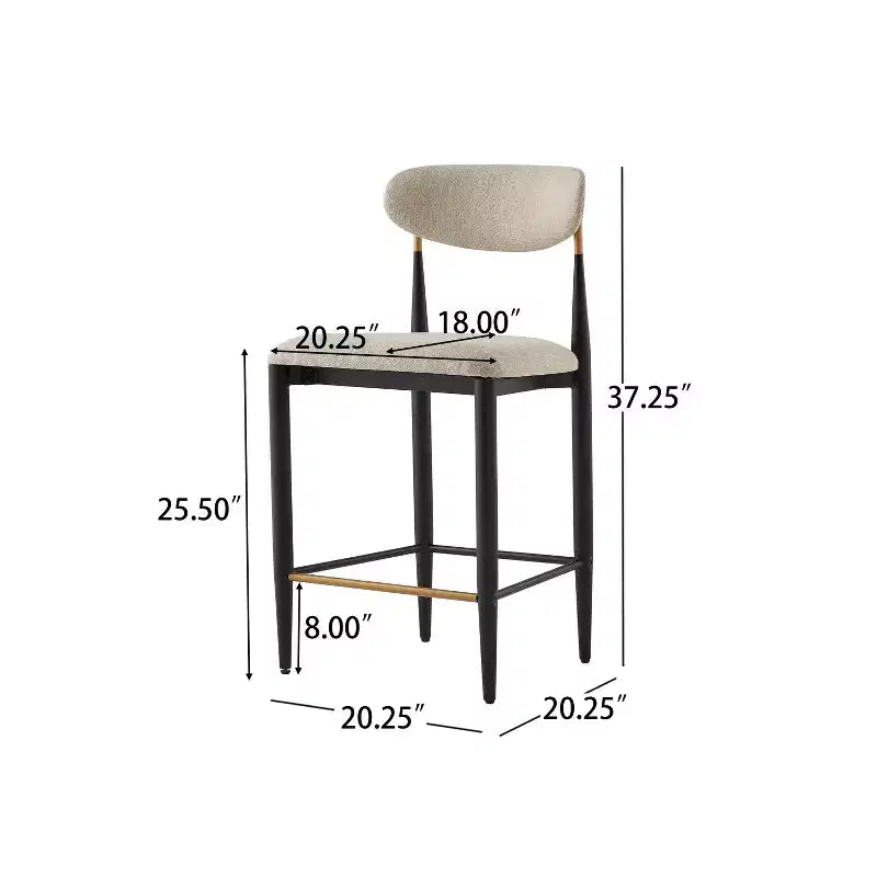 Christopher Knight Home Eloin Tabourets de comptoir sans accoudoirs rembourrés modernes (lot de 2)