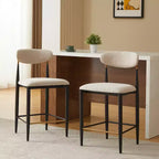 Christopher Knight Home Eloin Modern Upholstered Armless Counter Stools (Set of 2)
