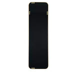 Whisen Miroir de porte mince 47x14 pouces, verre HD avec cadre en aluminium antirouille