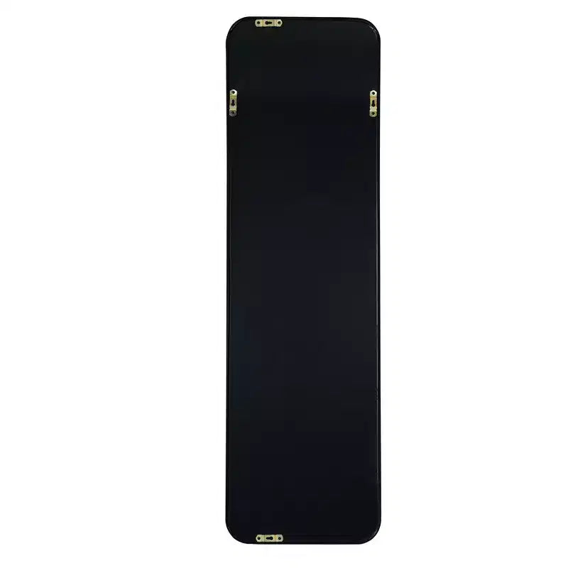 Whisen Miroir de porte mince 47x14 pouces, verre HD avec cadre en aluminium antirouille