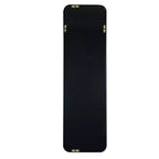 Whisen Miroir de porte mince 47x14 pouces, verre HD avec cadre en aluminium antirouille