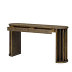 Console avec pieds évasés et bord ovale moderne Merax