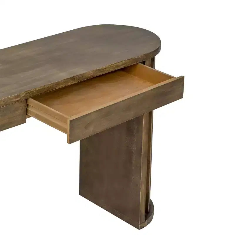 Console avec pieds évasés et bord ovale moderne Merax