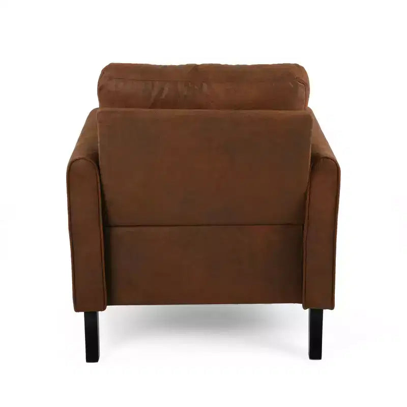 Fauteuil club contemporain rembourré en microfibre GDFStudio Marquette