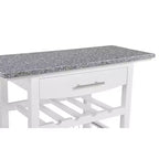 30Mobile Îlot de Cuisine Roulant Chariot de Service avec Tiroir Inférieur et Panier de Rangement Coulissant en Fil de Fer
