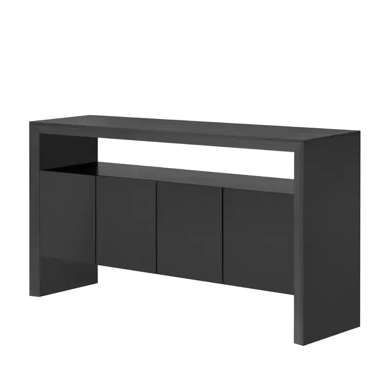 Buffet moderne Merax à 4 portes avec étagère ouverte