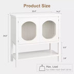 Buffet de rangement, meuble avec étagère – Meuble d'appoint en bois pour bar à café, liqueur, pour salon, salle à manger