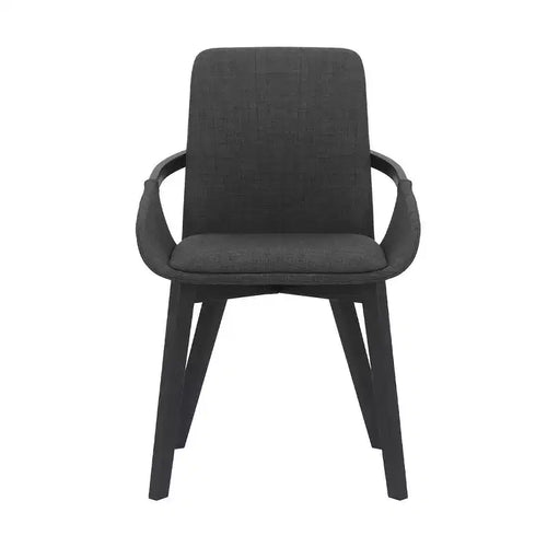 Armen Living,Greisen Modern Wood Dining Room Chair in BLACK